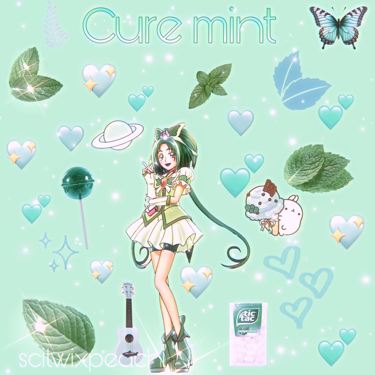 scitwixpeach1's tweet photo. cure mint🍵💚 #curemint #yesprecure5 #yesprecure5gogo #anime https://t.co/tkX5gnpZby