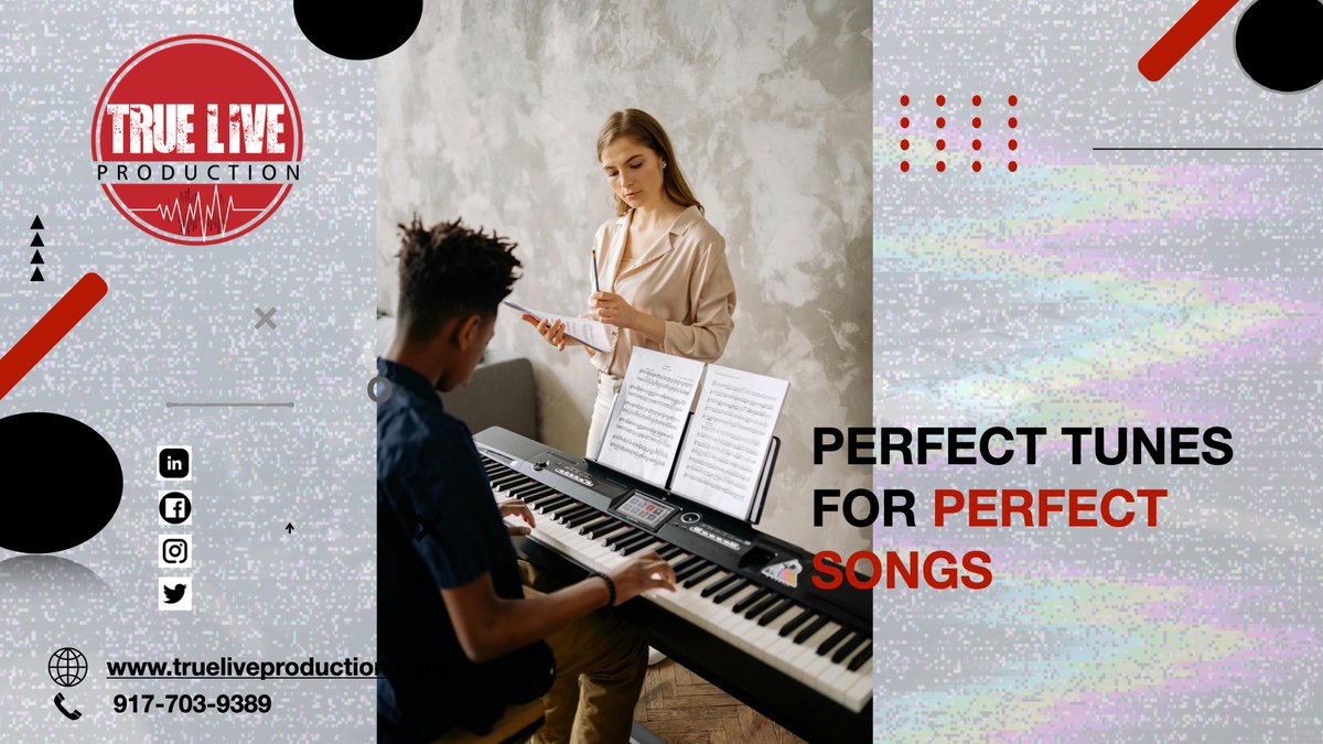 It's essential to match the perfect tune with your voice to produce a trendy song.

True Live Production has a variety of music in all genres that helps you find the right tune for your song.

Visit us: trueliveproduction.com

#musiclovers #artists #rappers #singers #producers