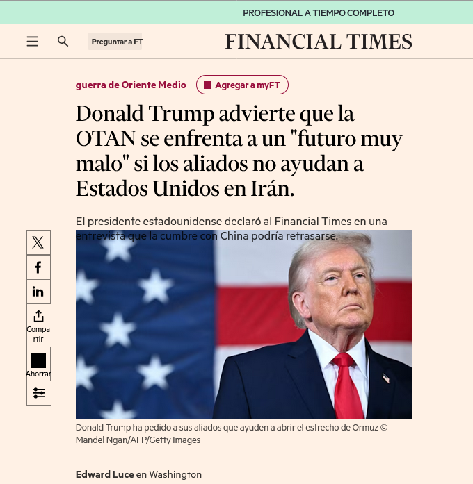 KoldoGorriz's tweet photo. 💥Es el colmo !!!. Que Trump salga a amenazar a la OTAN para que intervenga contra Irán o “se atenga a las consecuencias” es un delirio total. 
🔥EEUU se llena la boca diciendo que son la súper potencia número uno del planeta, pero después necesita que venga su peña de amigos europeos a ayudarlo para enfrentar a un país que... 
🤡¡No tiene ni fuerza aérea en serio ni una marina que asuste a nadie! Cóño! que Irán solo tiene drones y misiles. Nada más.
😱Si la OTAN no se da cuenta - con esta amenaza trumpiana - y no se pregunta qué hostias está haciendo junto a semejante demente, entonces no entiende nada. 
😡Mientras el referente mundial de la derecha extrema - inquilino en la Casa Blanca - sigue intentando todos los putos días entregar Ucrania atada de pies y manos a su socio y "amigue" moscovita.