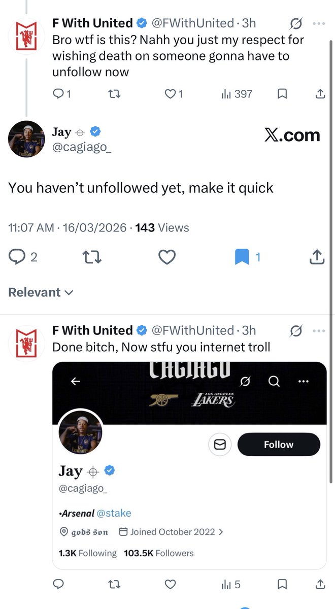 F With United tweet media