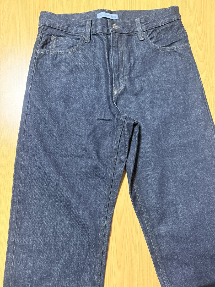 rising_alt's tweet photo. ジーンズ買ったのはいつ以来だろう？

ユニクロのセルビッチジーンズ
これいいねぇ〜！ https://t.co/06o5HyJwwI