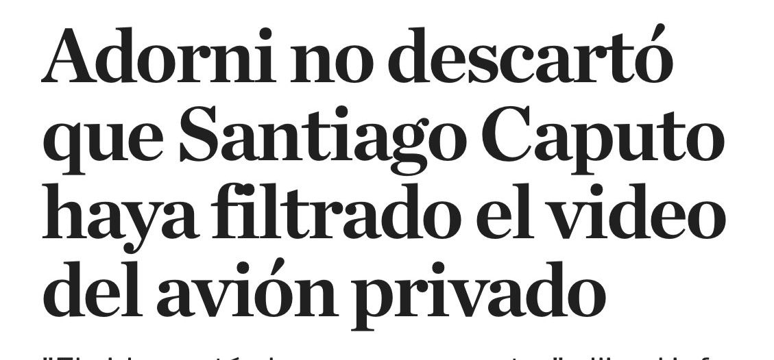 Manuel Adorni tweet media