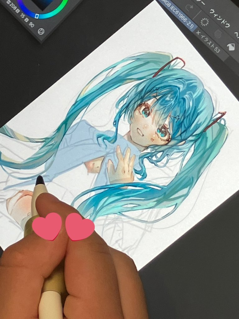 H_uninstall's tweet photo. 小4妹絵上手すぎて姉横転 https://t.co/AeW4DVuzmV