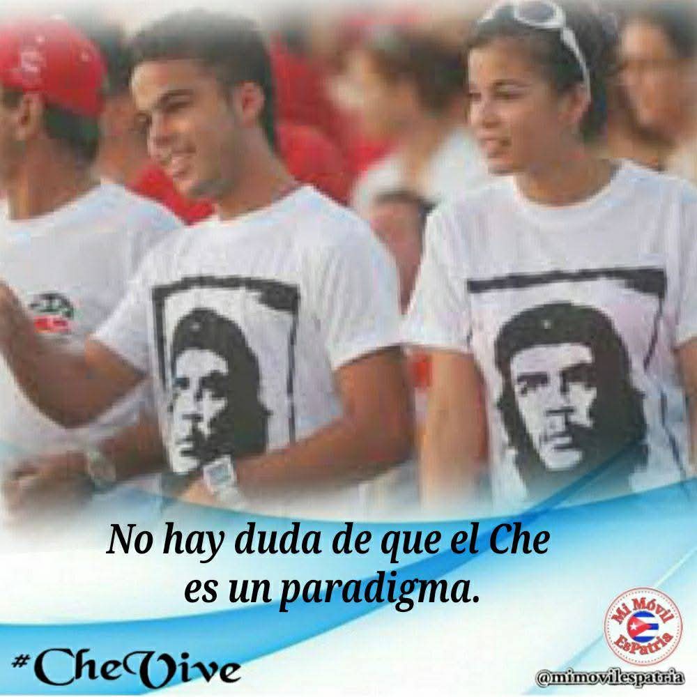 #CheVive y se multiplica en los jóvenes para los que es un paradigma #UnaMejorJuventud #CubaMined #PinardelRío