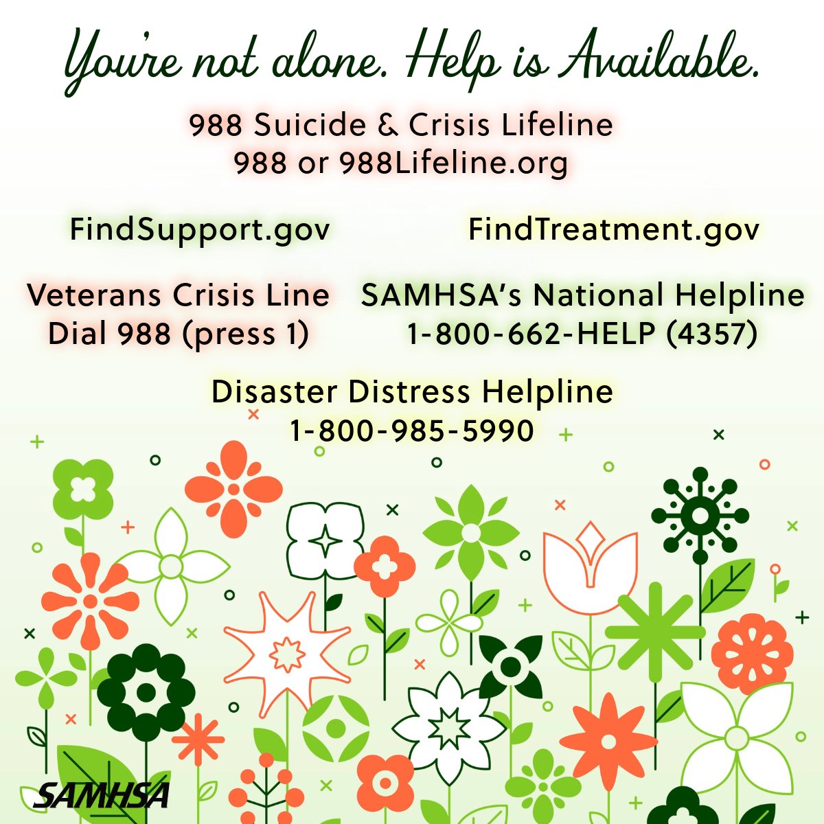 SAMHSA tweet media