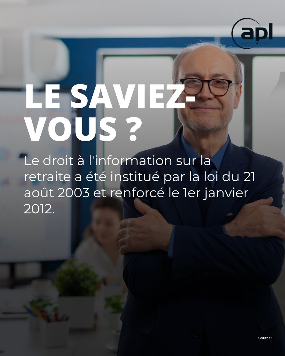 e_elineau's tweet photo. En 2003, une loi a changé la donne pour tous les futurs retraités : le droit à l'information sur la retraite. Ce droit, renforcé en 2012, vous permet de suivre et de comprendre vos droits tout au long de votre carrière. Dès vos premiers trimestres, vous recevez des (1/3) https://t.co/8BuEc9Vccv