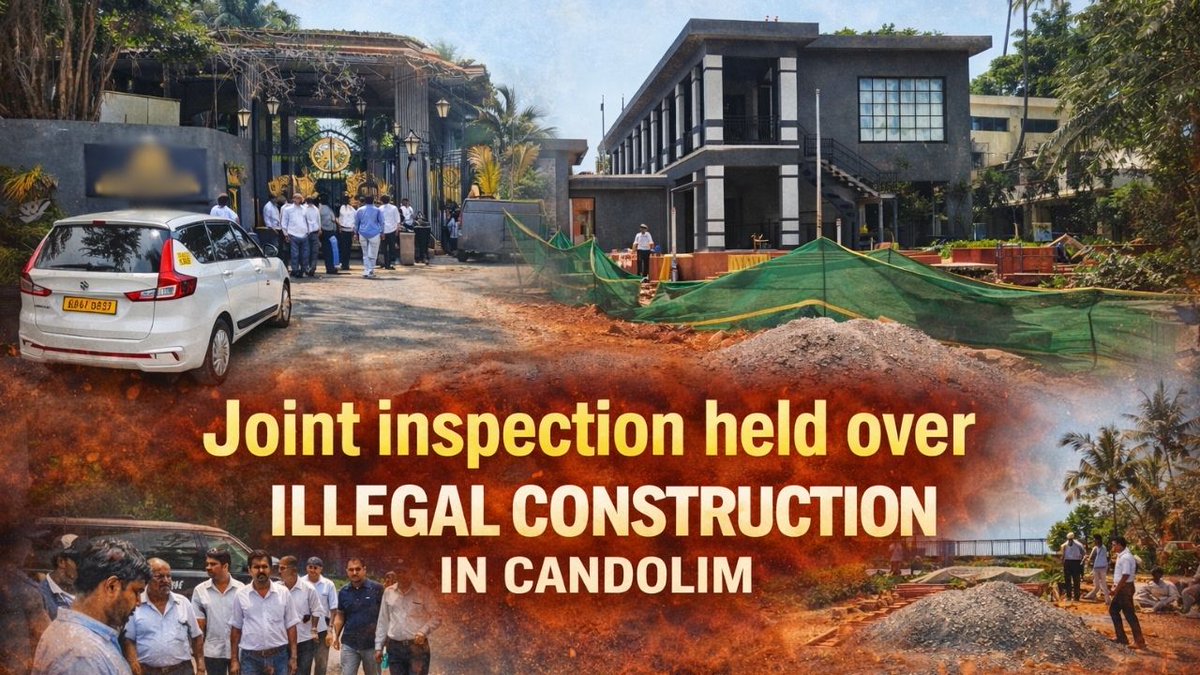 InGoa24x7's tweet image. Joint inspection held over alleged illegal construction in Candolim
WATCH:  youtu.be/VjDDwvDe_dg

#Goa #Goanews #JoinInspection #Illegal #Construction