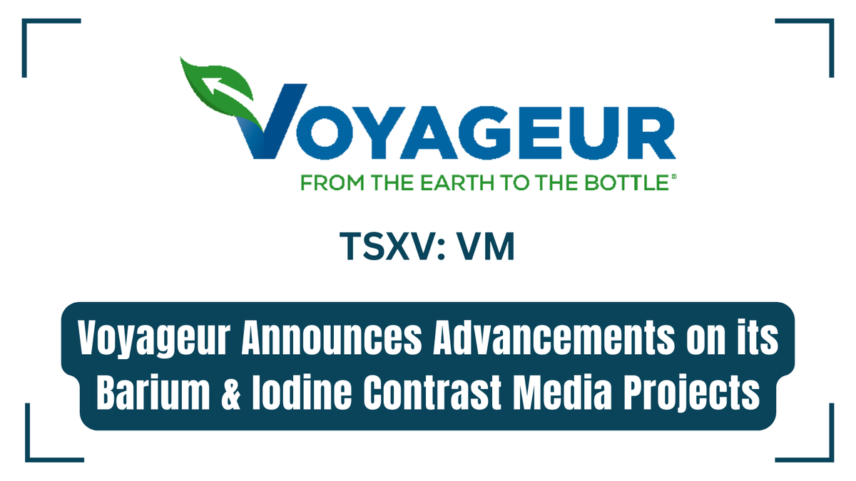 InvestorNews's tweet image. Voyageur Announces Advancements on its Barium &amp;amp; Iodine Contrast Media Projects bit.ly/4dpsOyd 

#Barium #Iodine #CriticalMinerals #MedicalImaging #Radiology @voyageurpharma $VM.V cc: @InvestorNews
