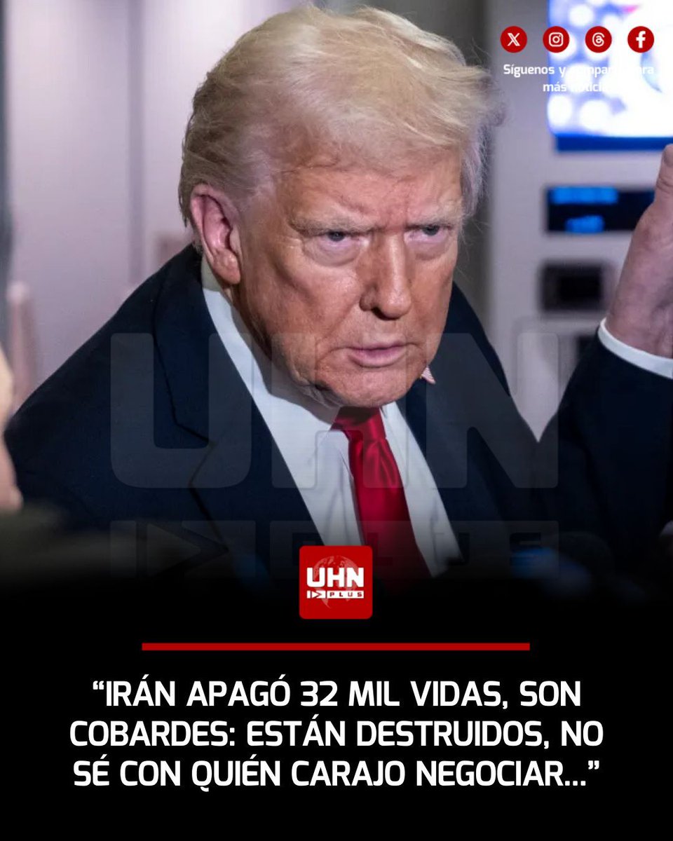 🇺🇸🇮🇷‼️ | Como muy pocas veces, Donald Trump hizo un aplastante análisis de los motivos que llevaron a atacar a Irán. El líder estadounidense no se guardó nada desde su Air Force One: "Irán esta destrozado, ahora mismo tardarían 10 años en levantarse, pero la guerra no acabó.