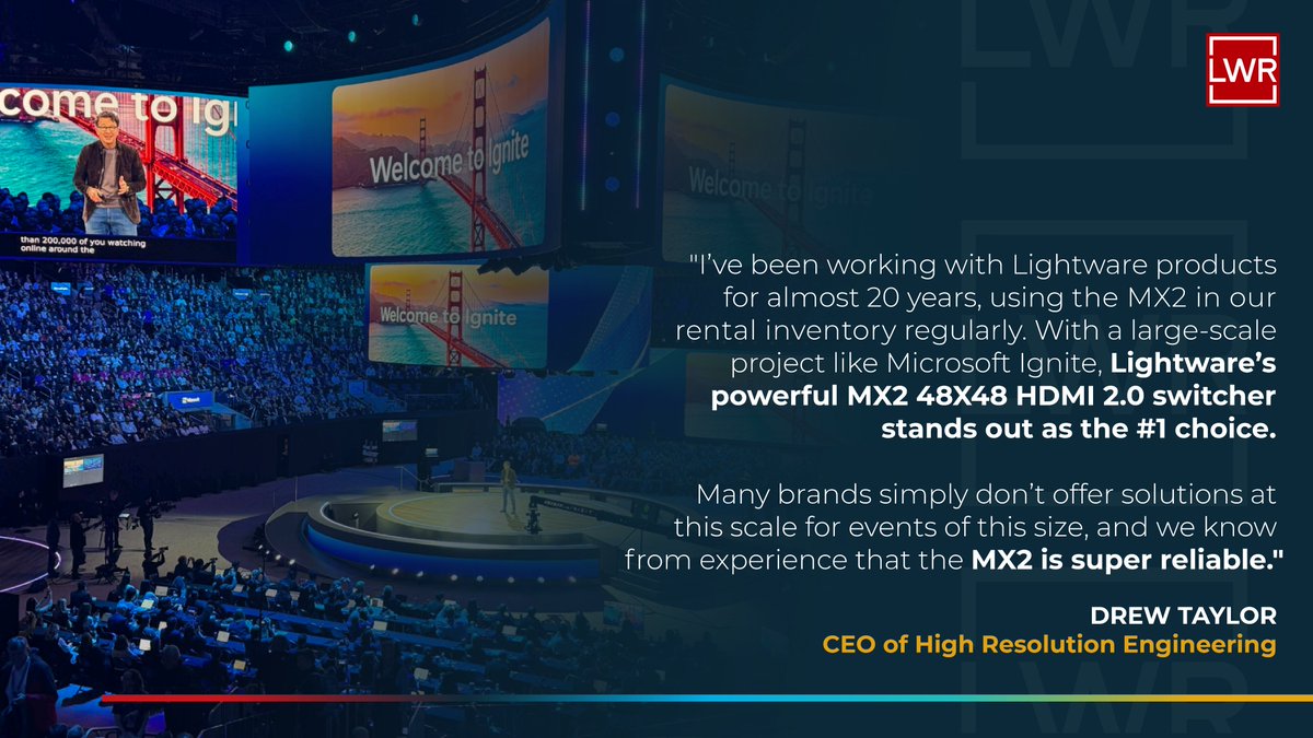 Lightware tweet media