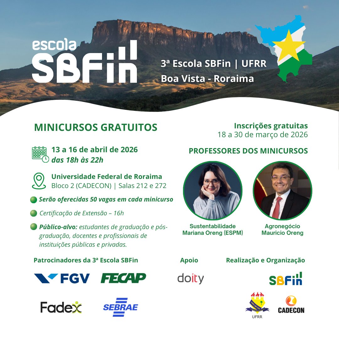 Sociedade Brasileira de Finanças (SBFin) tweet media