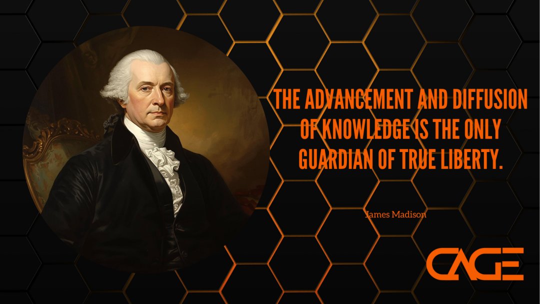🔗Cageinnovation.com
🔗cageinnovation.etsy.com
We believe that true "liberty" in your daily routine comes from having a system that works for you—not against you. 
#CageInnovation #JamesMadison #FoundingFathers #StructureAndOrder #3DPrinting #SystemsDesign #HomeOrganization