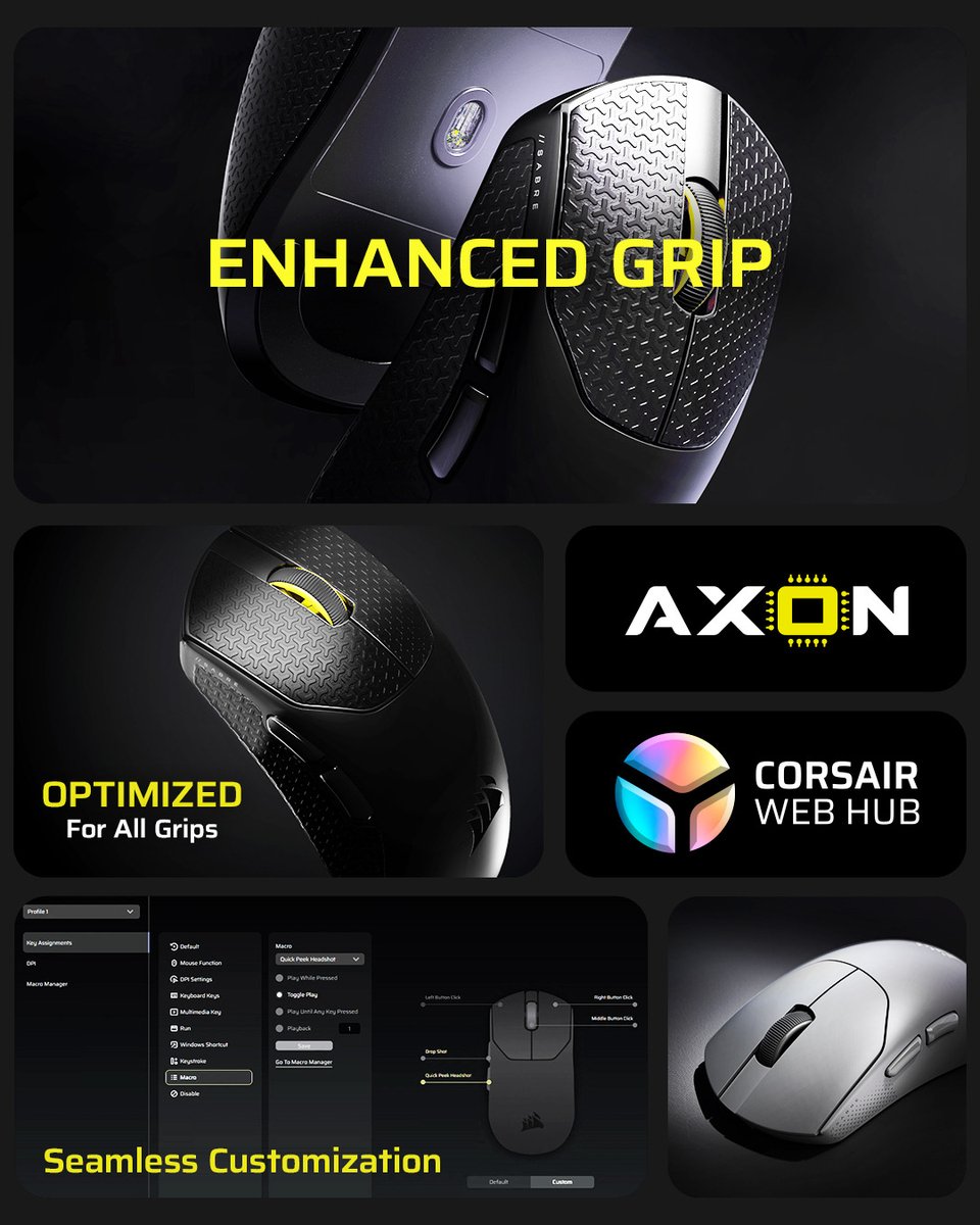Corsair_BR's tweet image. Você gostaria de um mouse de 36g?

O Sabre V2 Pro Ultralight chegou no @kabumcombr 

🎯 Sensor de alta precisão
🪶 Estrutura ultraleve
📡 Wireless de baixa latência

Feito para quem gosta de vencer!

#Corsair #SabreV2pro #mouse #esport