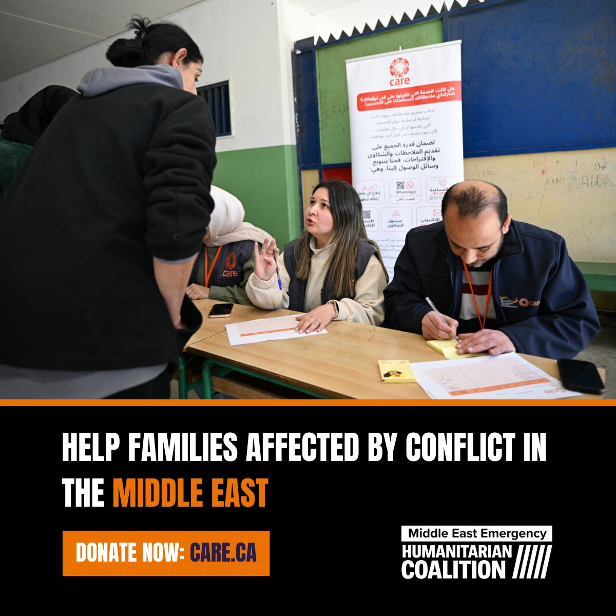 carecanada's tweet photo. ‼️ Conflict in the #MiddleEast has put millions of people’s health, safety &amp; source of income at risk. As is the case in any emergency, women &amp; girls are most affected. @humcoalition 

➡️ Find out how CARE &amp; our partners are responding, &amp; how you can help: https://t.co/IMEealZrUr https://t.co/cRVmJYHOxO