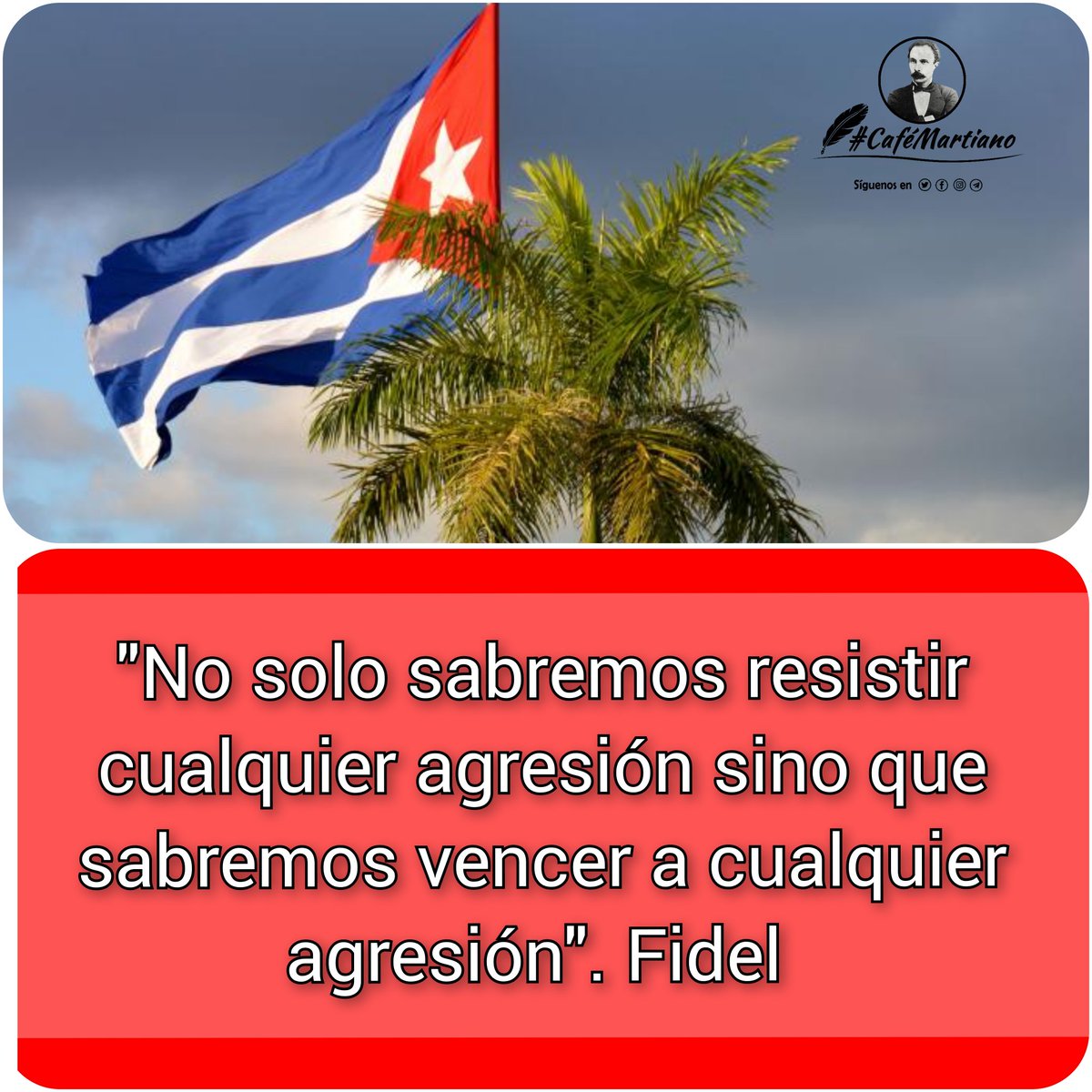 HideRabelo55648's tweet photo. No claudicar, ni rendirse es precisamente lo que la historia de la Revolución enseña.

El no nos entendemos de Maceo, es el Patria o Muerte de Fidel! https://t.co/xCxZ48BsDT