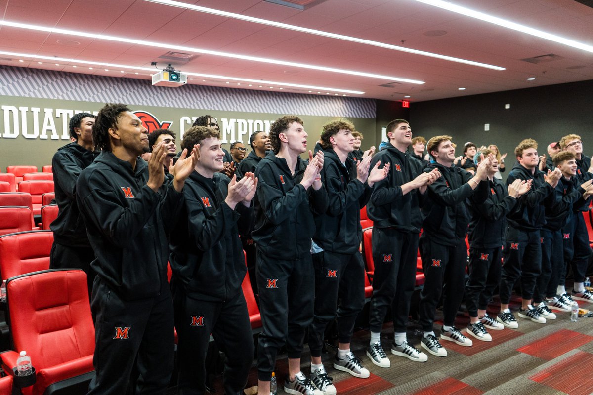TimCary's tweet photo. I've been to more March Madness games in my life than I can count - some for work, many for fun. Best time of the year and always has been.

But this week is extra-special with @MiamiOH_BBall (https://t.co/VojhgVZ36E) &amp; @MiamiOH_WBB (https://t.co/m4du96SAWM) both in the brackets. https://t.co/eLuFxLCMjV