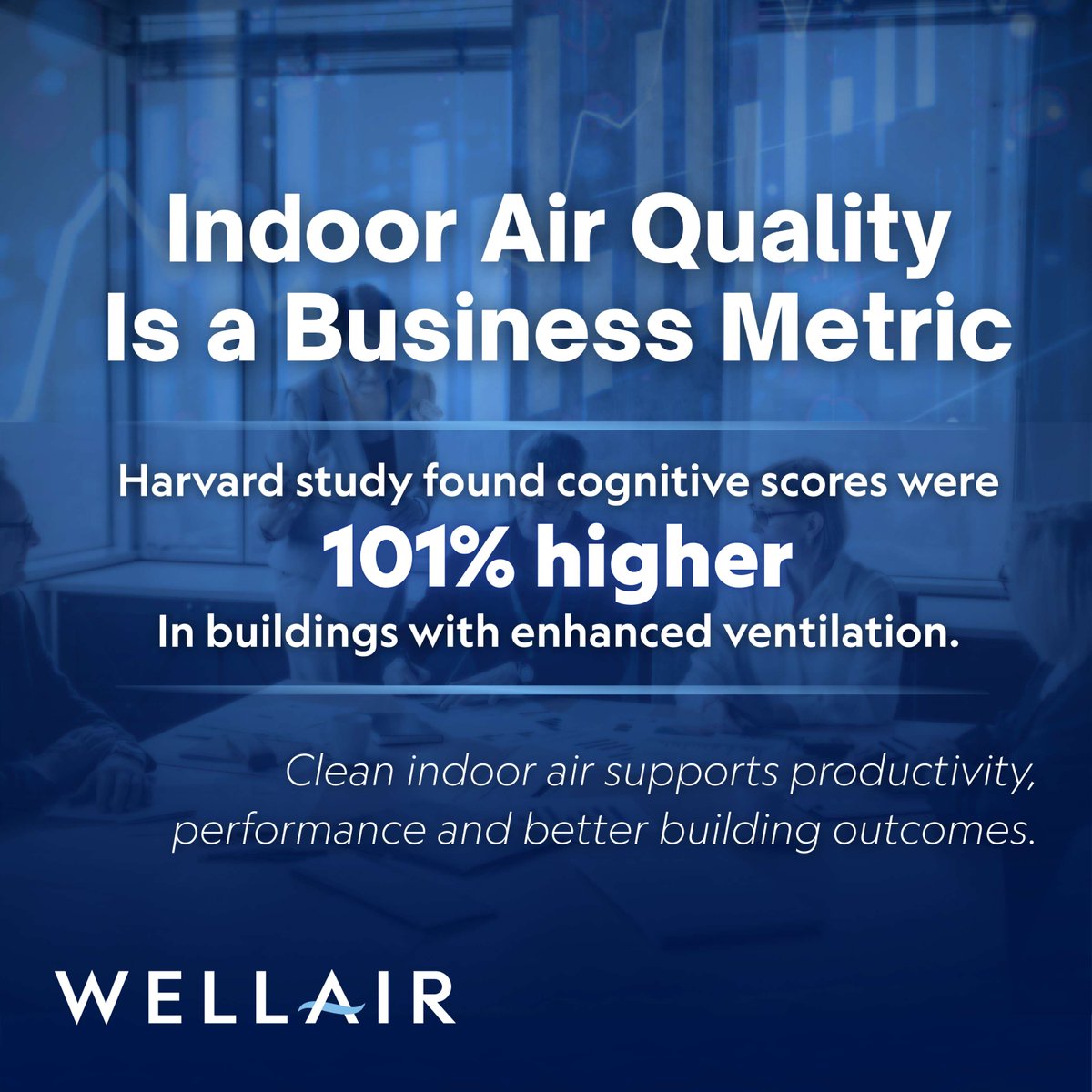 #IndoorAirQuality is becoming a business priority.
Air inside a building impacts occupant health/productivity &amp; long-term asset value.
Organizations that prioritize IAQ support healthier, higher #BuildingPerformance.
Learn more in our latest blog: wellairsolutions.com/news/iaq-and-b…
#WellAir
