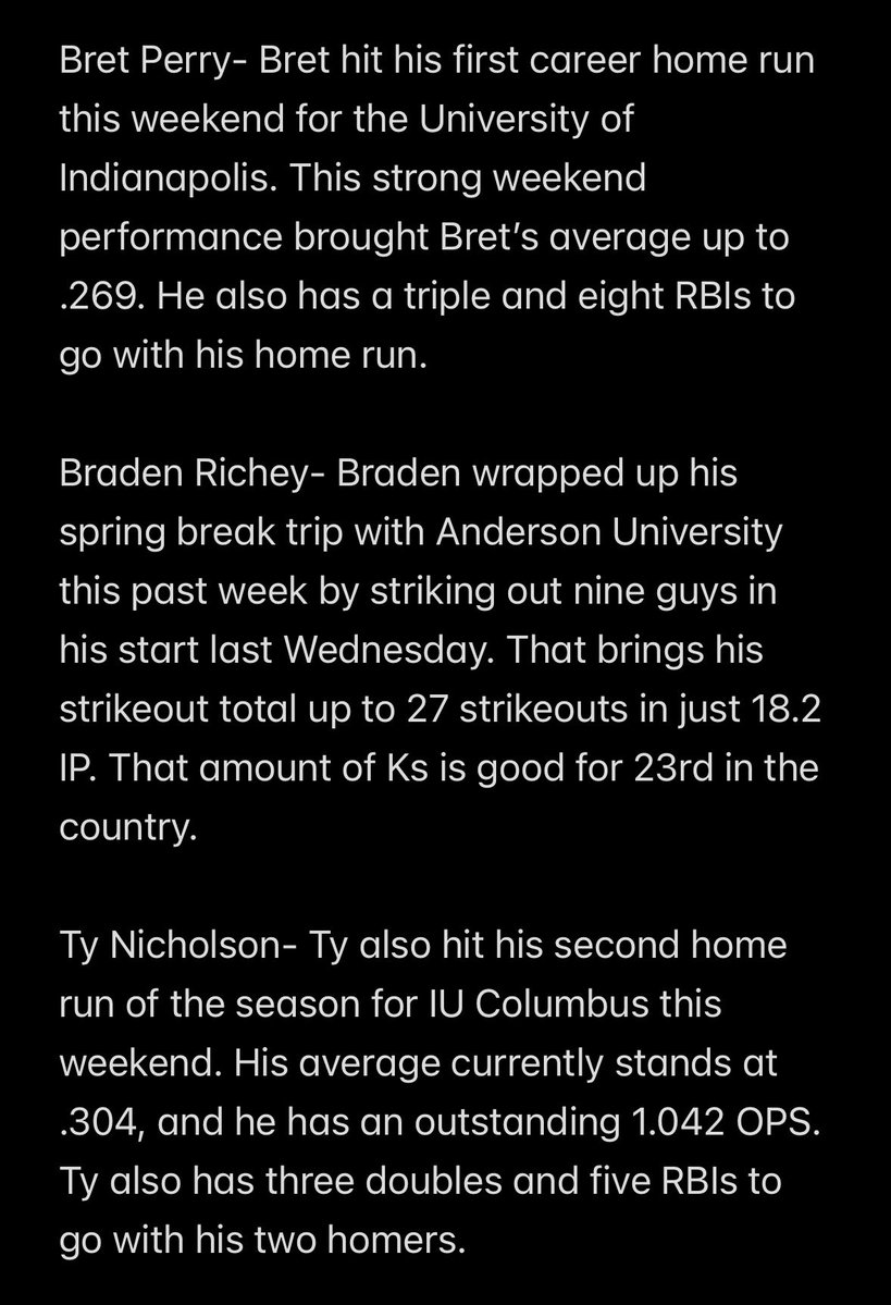 Seymour Owls Baseball tweet media