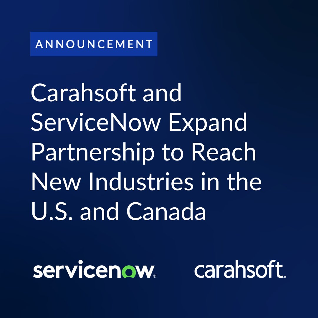 Carahsoft tweet media