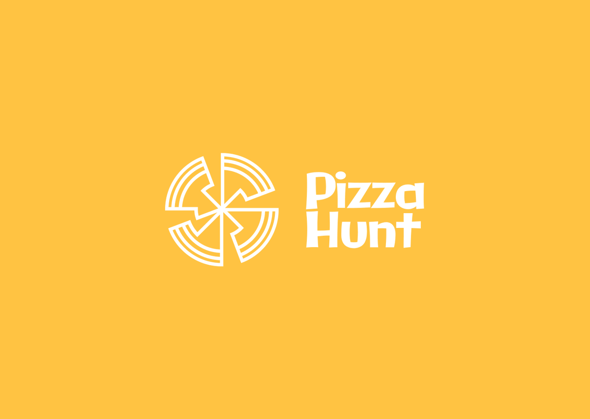Pizza Hunt is a fast-casual brand serving bold, satisfying pizza experiences. 

The mark draws from a sliced pizza, each segment also abstracting people in motion, capturing energy, community, and the joy of sharing.Find your slice.
<a href="/marvgaruba/">tpd!</a>