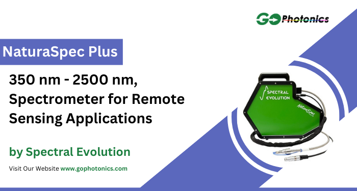 gophotonics's tweet photo. The NaturaSpec Plus from Spectral Evolution enables field spectroscopy with a 350 - 2500 nm spectral range and high-resolution spectral analysis for remote sensing.
Learn more: https://t.co/WGWikhSqKC
#SpectralEvolution #spectrometer #remotesensing #NIRspectroscopy #photonics https://t.co/NQRJ3vYutr