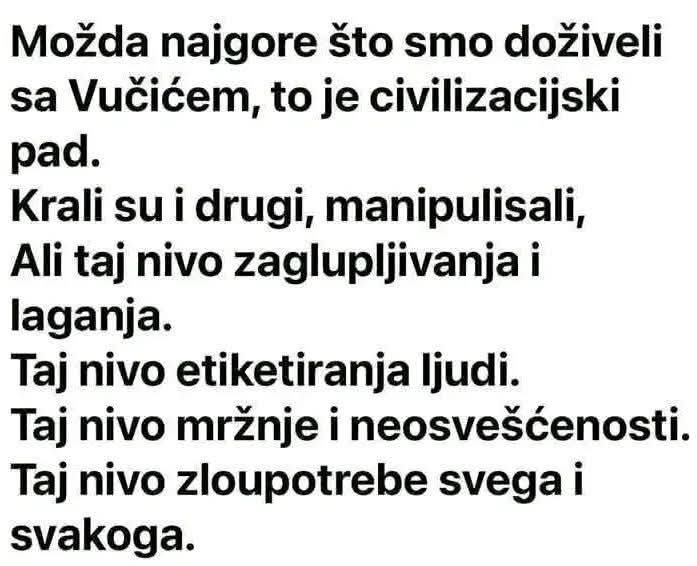 Pregled nazadnjacke politike 👇👇👇
#caosvima #tagživota