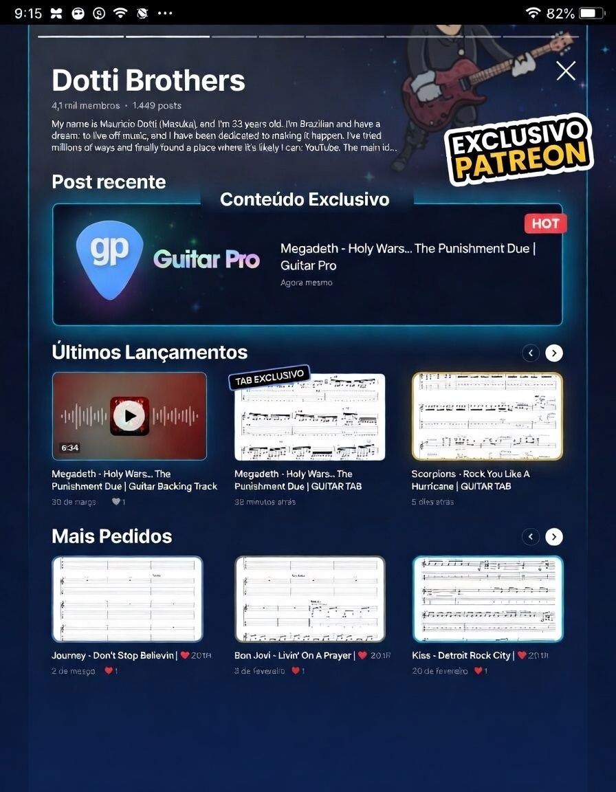 dottibrothers's tweet photo. 🔥 Support the channel and get access to the full lesson material! 
👉 Patreon link https://t.co/Yp6Wj6wgX6 

On Patreon you’ll find: 
🎸 Full Tabs 🎧 Backing Tracks 📂 Guitar Pro files https://t.co/uWSfM1tQgN