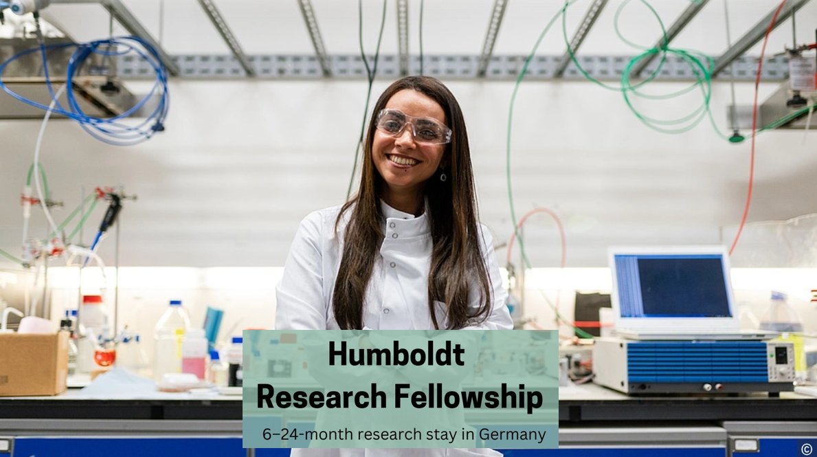 🇩🇪 Humboldt Research Fellowship 2026
🔬 Conduct research in Germany
💶Up to €3,600 monthly funding
📅6–24 month fellowship
🌍Open to global researchers
⏰ Calls open: Mar 15, Jul 15, Nov 15, 2026
🔗 wp.me/p23f03-3FW
#ResearchFellowship #Humboldt #StudyInGermany