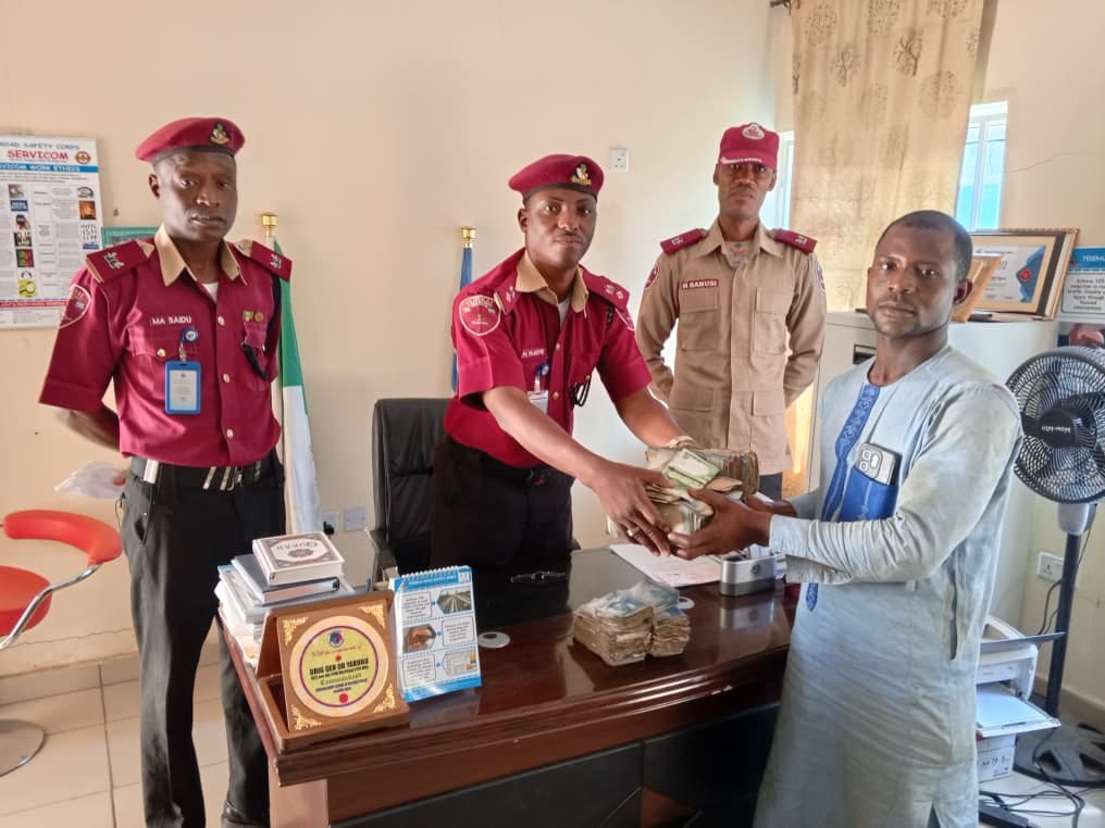 INTEGRITY IN ACTION: FRSC ZARIA OPERATIVES RECOVER ₦3.7 MILLION FROM ...