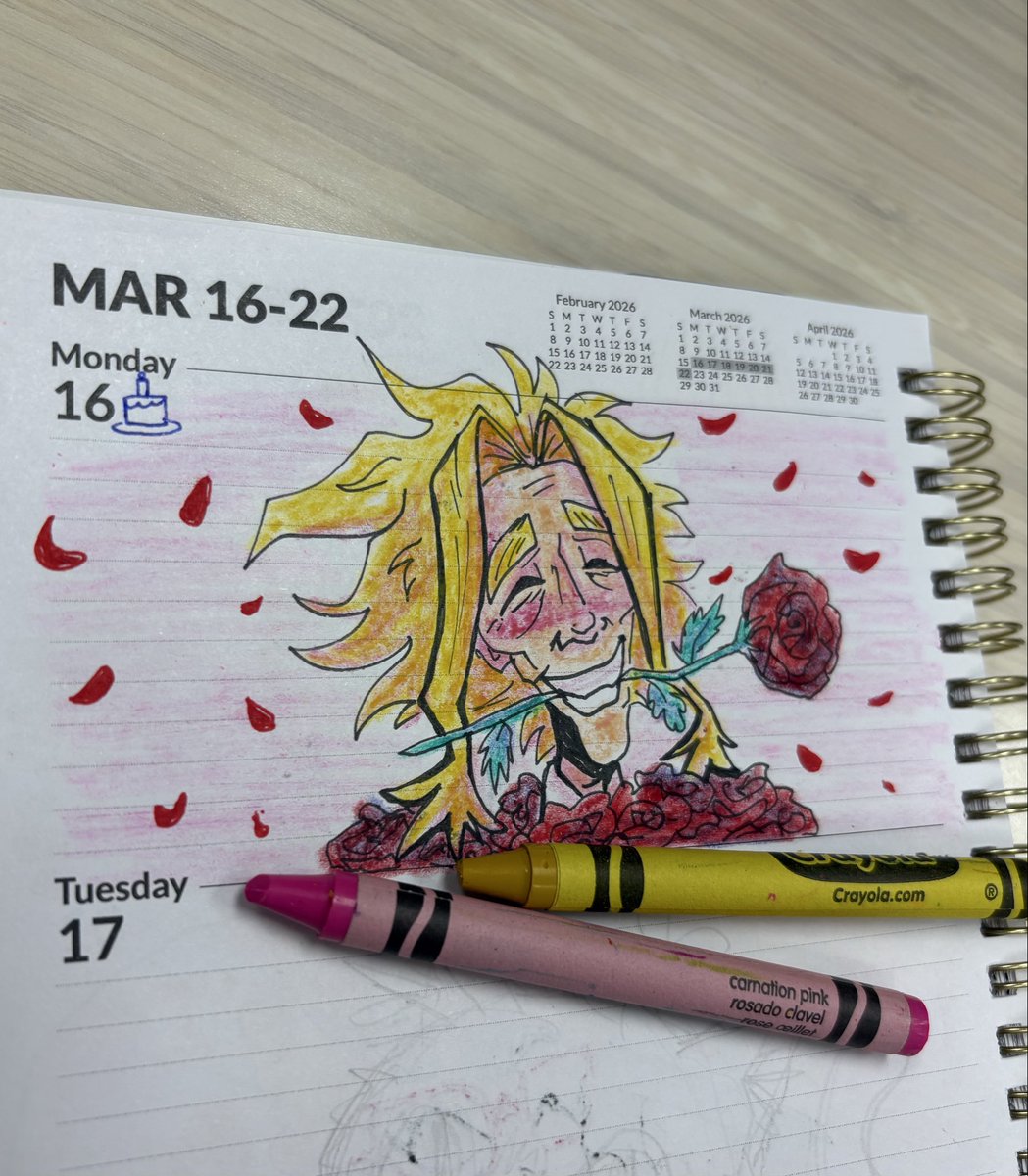 my new years resolution was to draw a little somethin everyday. Im trying to limit the fanart but I make an exception for my birthday