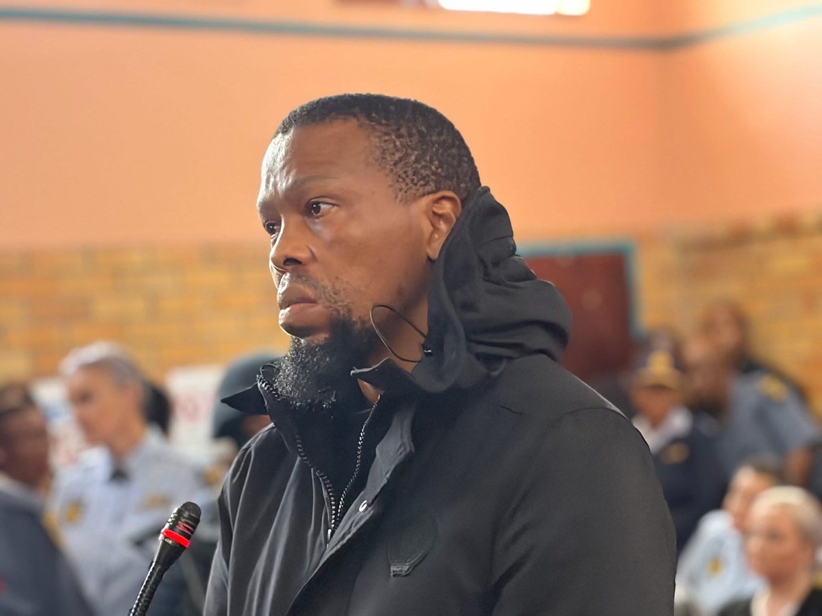 AdvoBarryRoux's tweet photo. Suspected Killer of Marius Van Der Merwe (Witness D), Matipandile Sotheni (41) left SAPS, made money in private security, intended to come back in as a Lt General (Sibiya’s rank) with R00k demand, he has always been in for money, he wants the state to match his new lifestyle. https://t.co/NZ1kjDOX7a