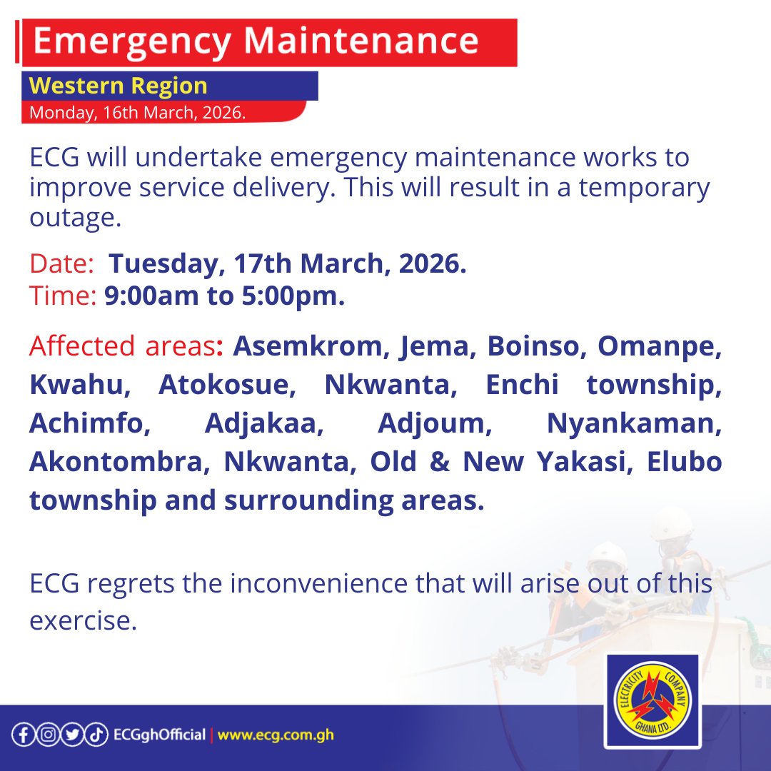 Electricity Company of Ghana Ltd tweet media
