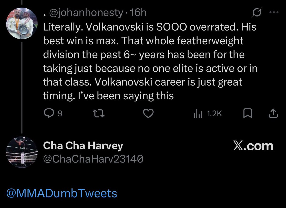MMA’s Dumbest Tweets tweet media