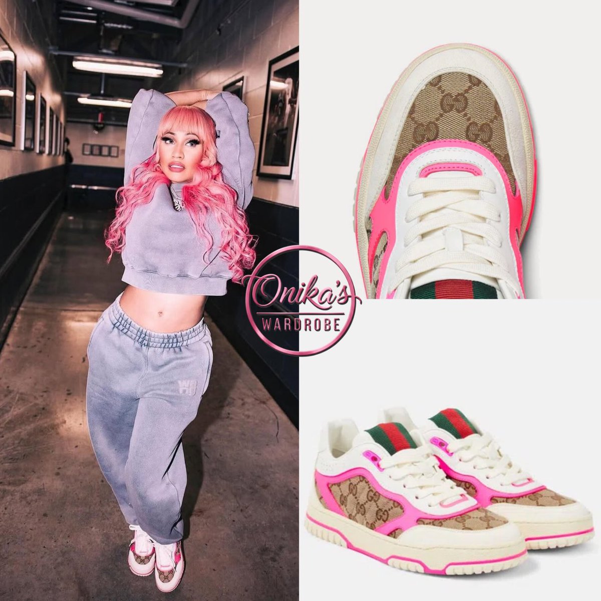 onikaswardrobe's tweet photo. Pink Friday 2 World Tour (April 5,2024)
Nicki Minaj wearing an Alexander Wang logo crew neck in structured teddy ($295), logo sweatpants ($295) and Gucci re-web sneakers.
#nickiminaj #fashion #style
#alexanderwang #gucci
#pf2wt #onikaswardrobe
#pinkfriday2 https://t.co/CkvKBJ1Ml3