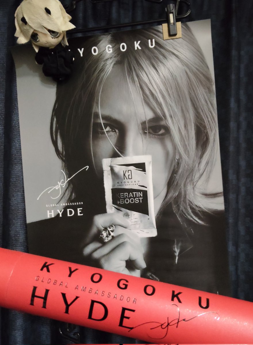 KYOGOKU HYDE ポスター サイン入り レッド HYDEさんのポスターまだあるそうです！ 【KYOGOKUポスター付きセット