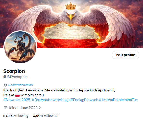 Scorpion tweet media