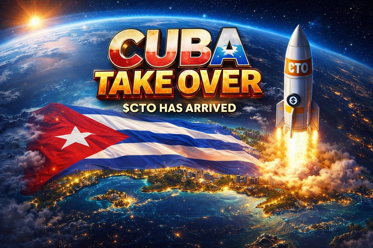 Trump talking about Cuba next.
If this narrative plays out $CTO could run hard.

Remember Venezuela coins? They sent to $20M+ MC
This is early
Front-running the narrative before the crowd arrives.

CA:
ABHbMXzc9C6kmJWvviLLjPtzN6aoKZc4RUbyS5fNpump

#Cuba #Trump #War #Solana