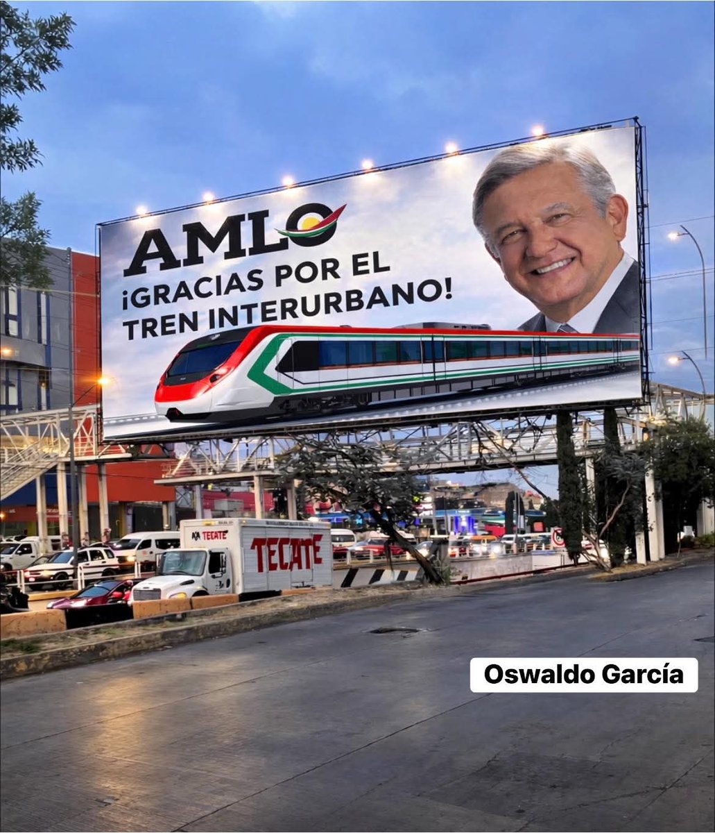 El pueblo no olvida al viejón y le agradece tener su idea de hacer el tren 🚆 foto tomada hoy 14 de marzo 🇲🇽