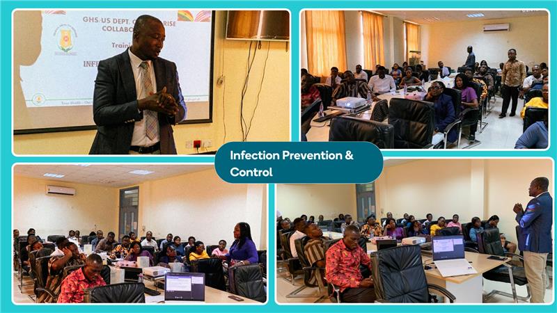JhpiegoGhana's tweet photo. Every strong health system begins with keeping every client and every health worker safe.
Jhpiego, in collaboration with the @_GHSofficial is empowering clinicians and facility staff through comprehensive Infection Prevention and Control (IPC) training.
#QualityOfCare https://t.co/1UAipXPHEM