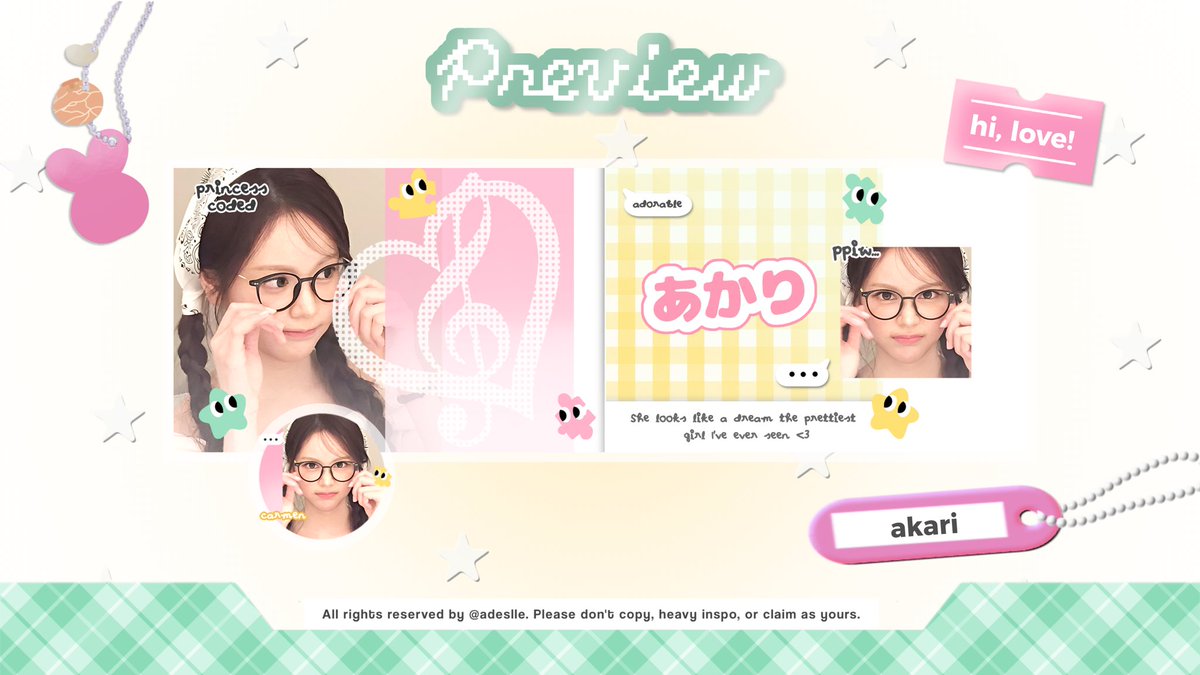 ❛ Adelle! layout  tweet media