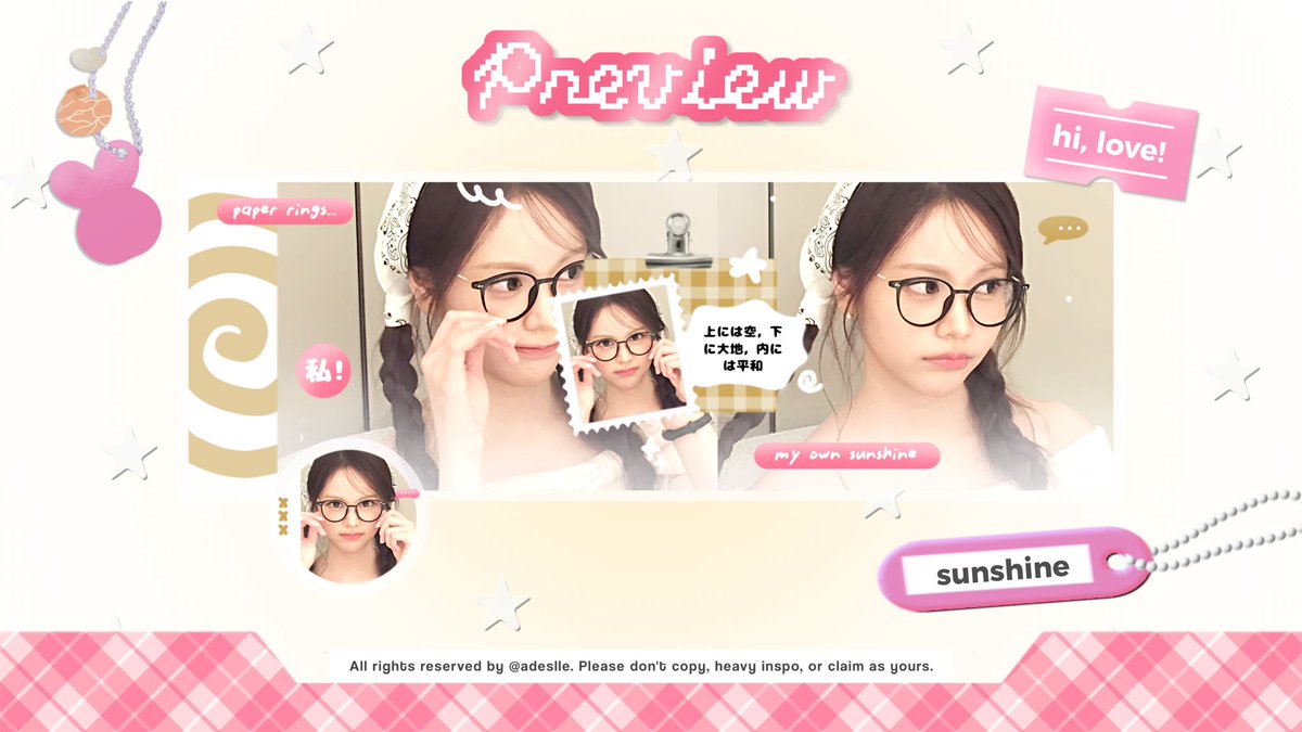 ❛ Adelle! layout  tweet media