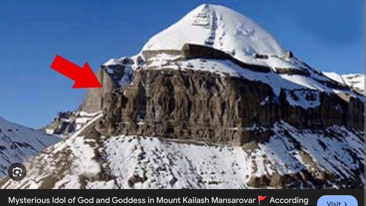 9yearaisha's tweet photo. Giant ganesha and others god statues which degraded over Time on Mount Kailash millions years old https://t.co/ddijkkbzxC
