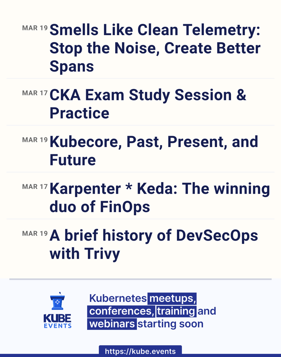 Kube Events tweet media