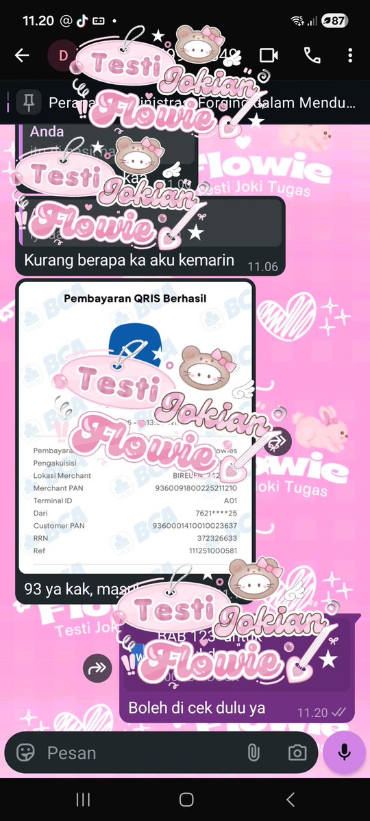 Flowie! Joki tugas with 4.5k+ testi✨️ tweet media