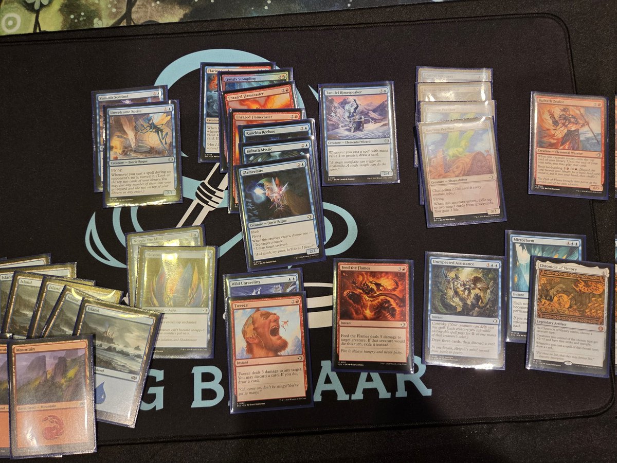 Stoked to qualify for the 2027 limited championships over the RC weekend!  Went undefeated in sealed with a pretty busted WRu deck, while managing to scrape through a low powerlevel draft with a mid elementals deck.