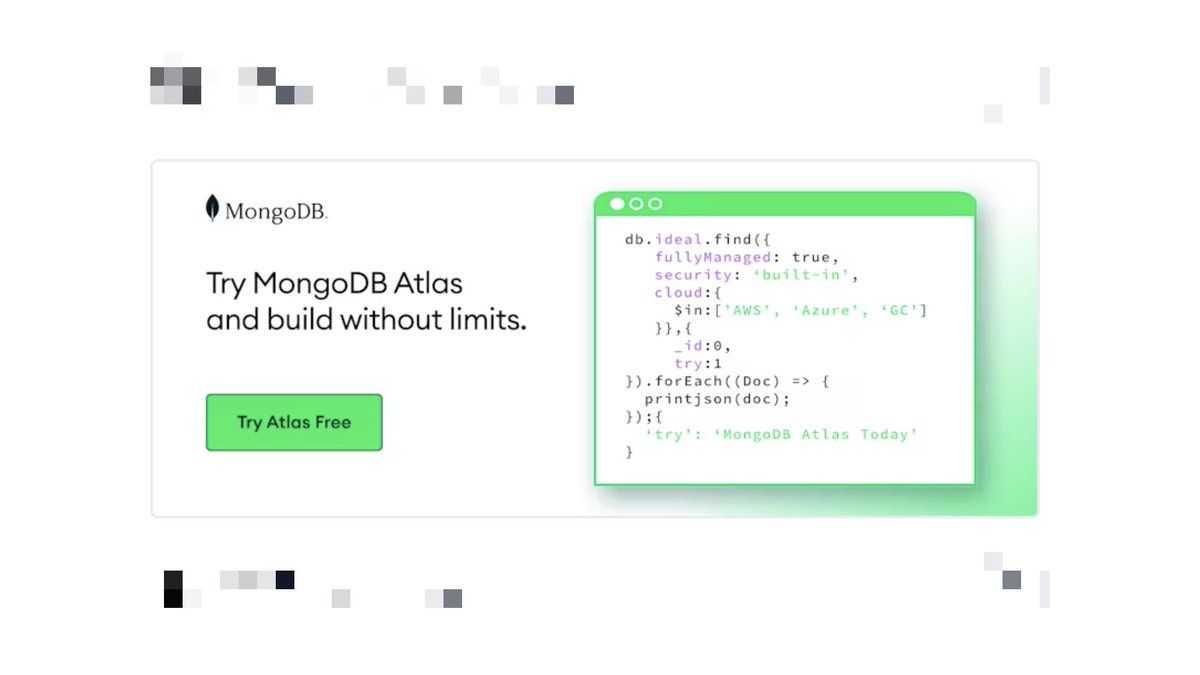 Spotted: MongoDB's billboard ad campaign on producthunt.com https://t.co/CWTFzE30CO