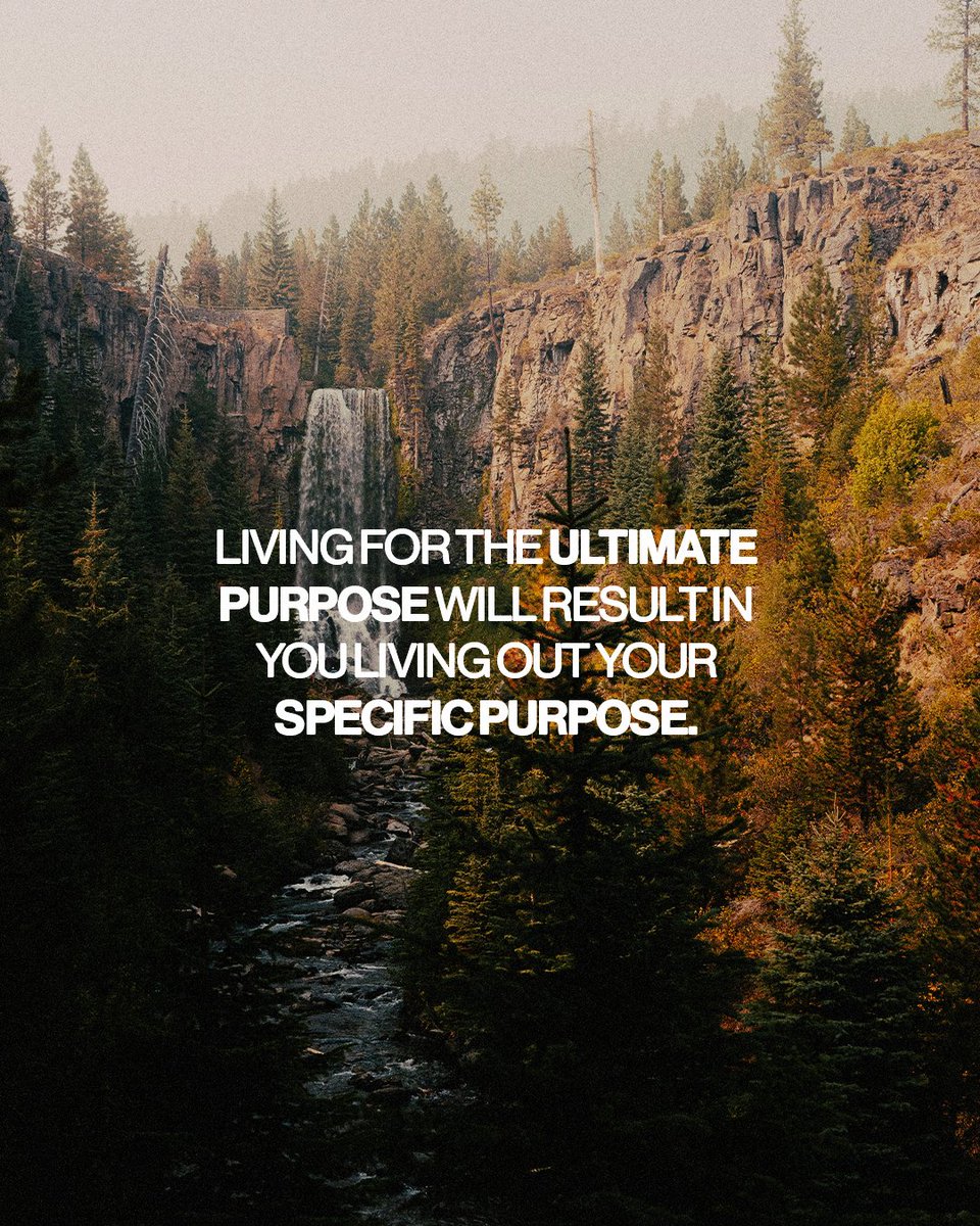 WJ_Bassett's tweet image. Living for the ultimate purpose will result in you living out your specific purpose. #lifepurpose #godsplan #followgod