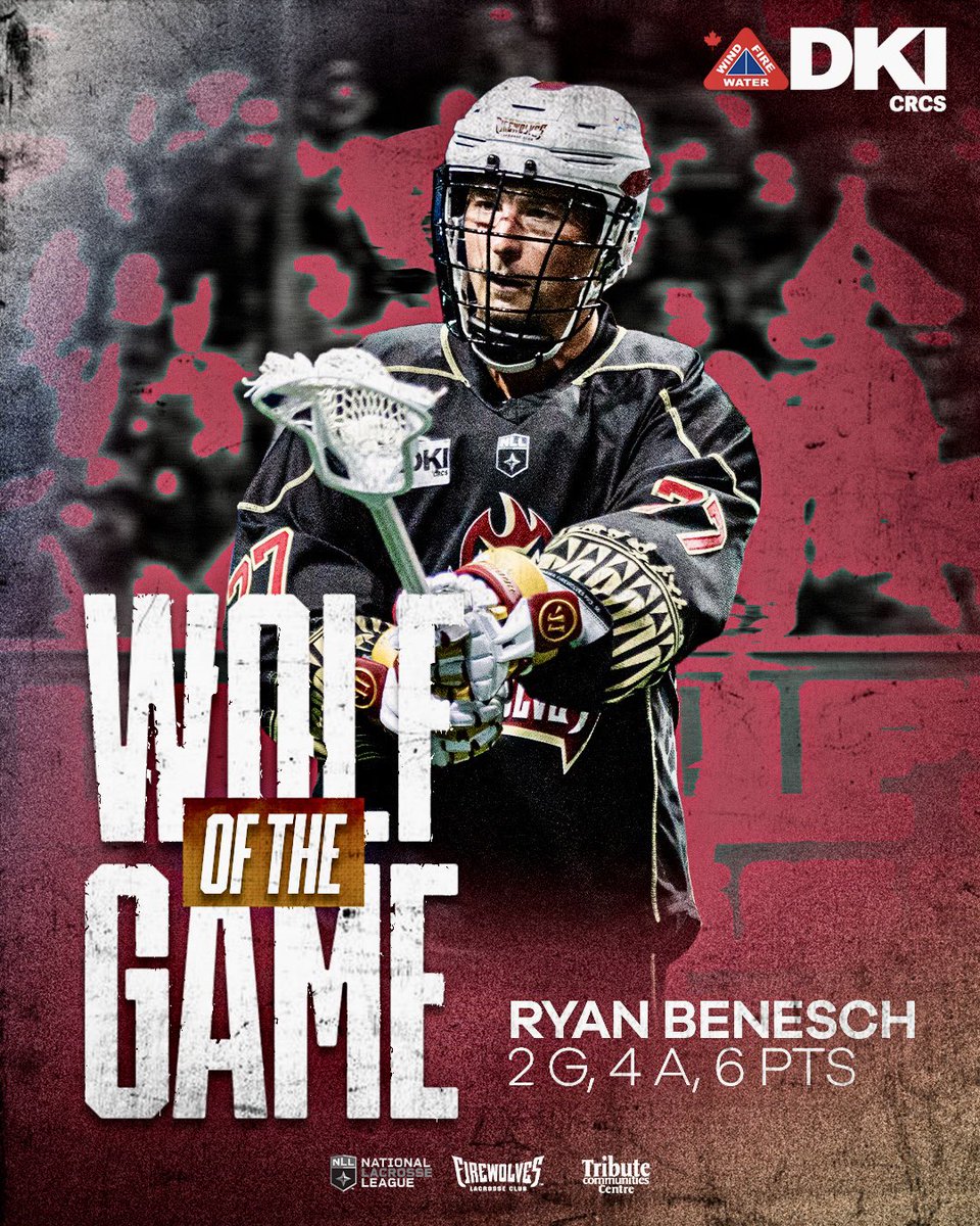 Back like he never left!

Ryan Benesch is your DKI - CRCS Wolf of the Game from Friday night!

#LacrosseLivesHere🔥