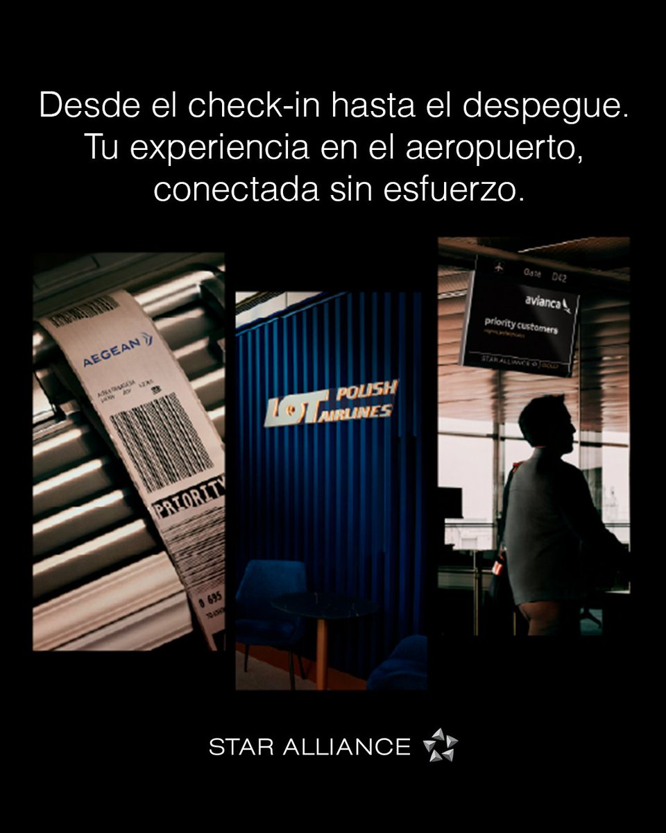 #España: Desde el check-in hasta el despegue. Tu experiencia en el aeropuerto, conectada sin esfuerzo: staralliance.com. ✨✈️