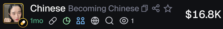 $Chinese is huge, CT is slow - nothing new

#BecomingChinese should've been at millions ages ago but people have the attention spans of goldfish 

pLmbt9MZnKjXnVxao9yLx8XY6Rgm399Z5EQVNZ5pump